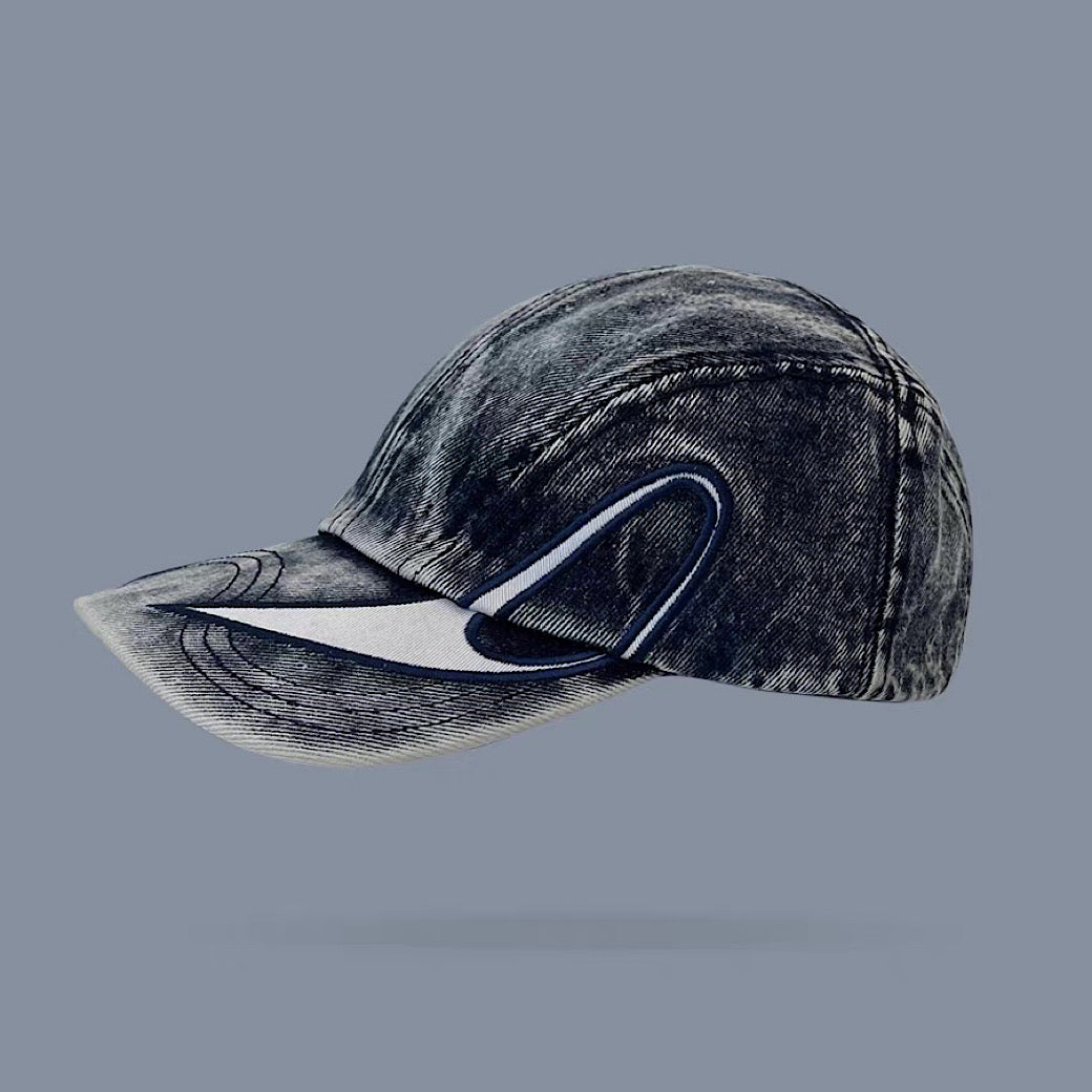 【8/8新作】Double slide design denim style cap  HL3175