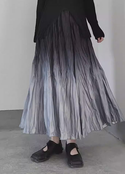 【Floating weed】Monotone gradation color style skirt FW0012