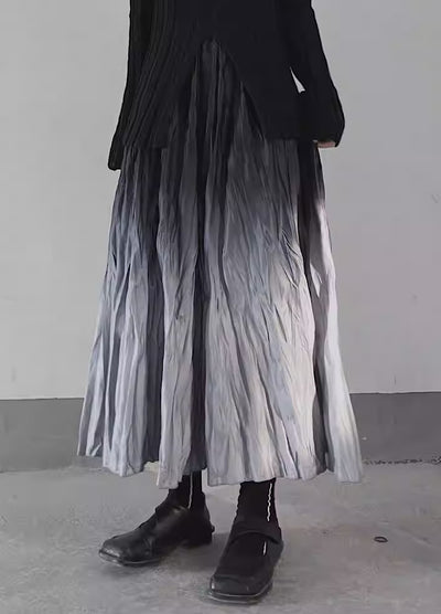 【Floating weed】Monotone gradation color style skirt  FW0012