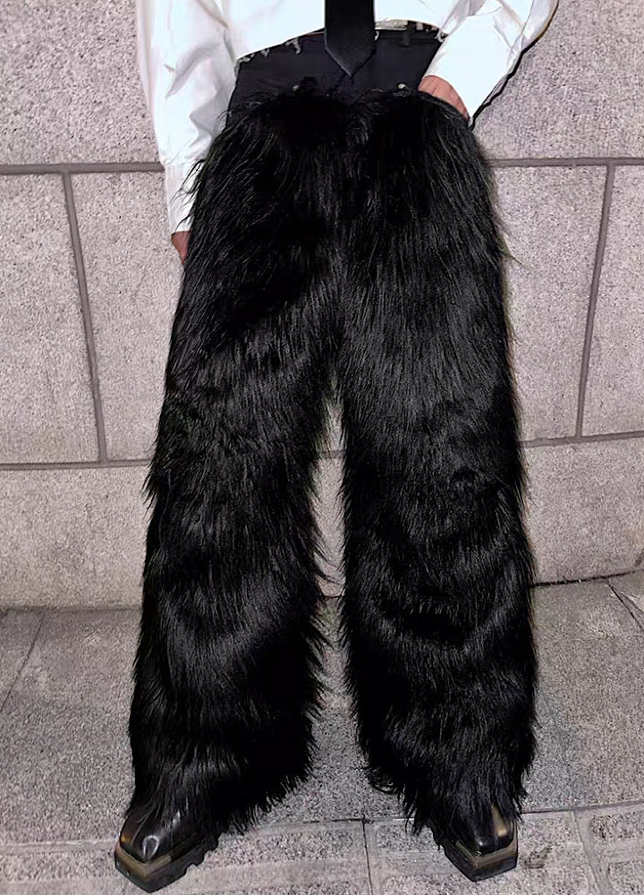新作 THEREDTHREAD S flip fur pants ファー THEREDTHREAD / ザレッドスレッド】S flip fur pants