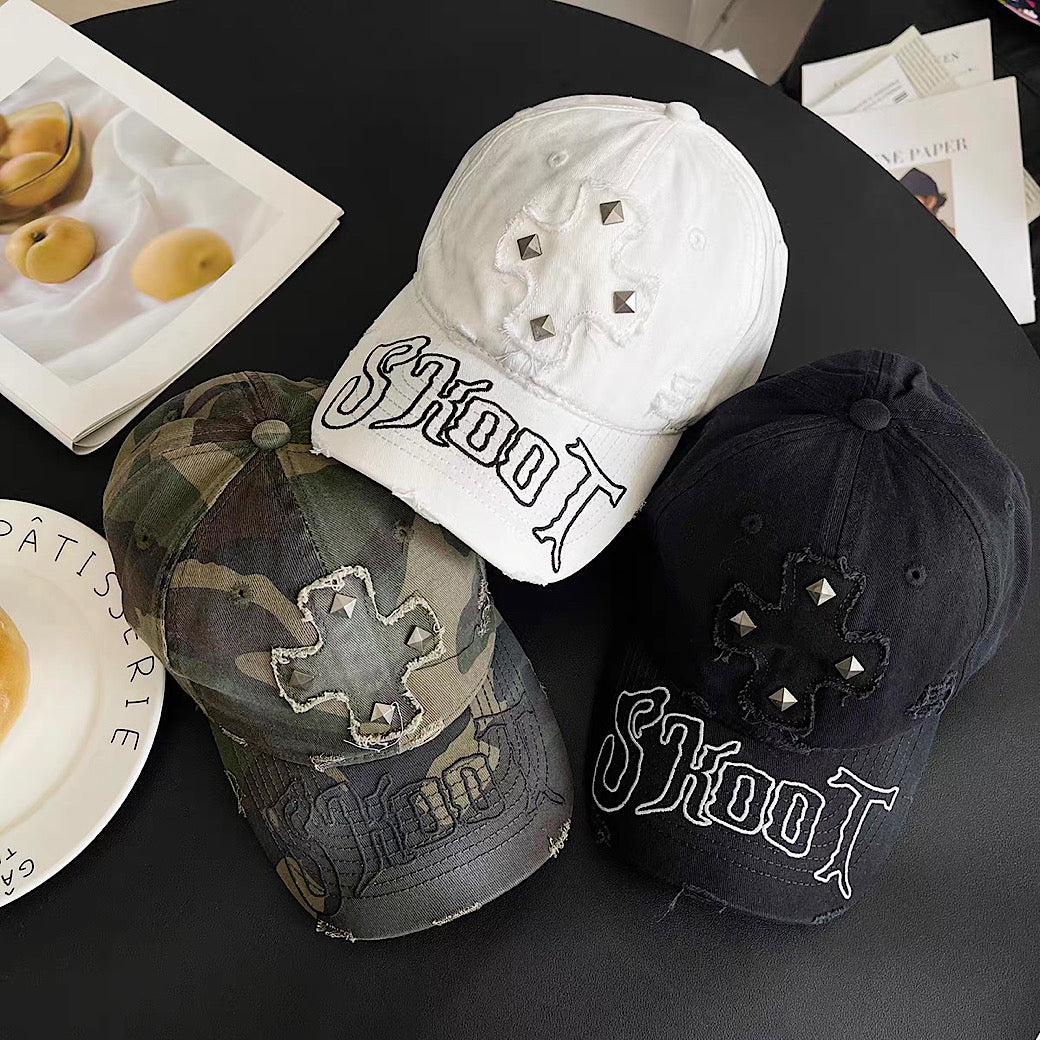 【8/8新作】Cross front design street style cap  HL3179