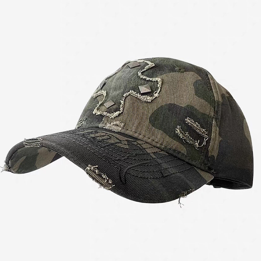 【8/8新作】Cross front design street style cap  HL3179