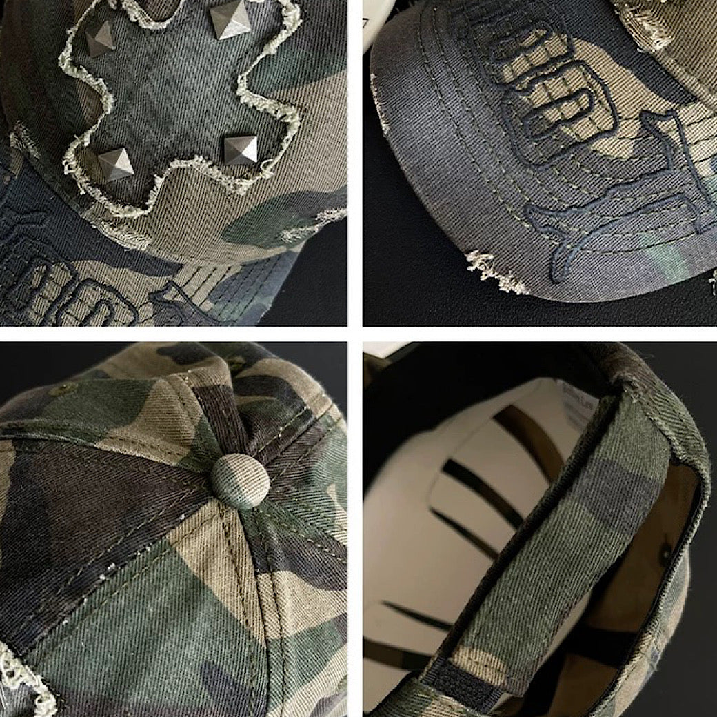 【8/8新作】Cross front design street style cap  HL3179