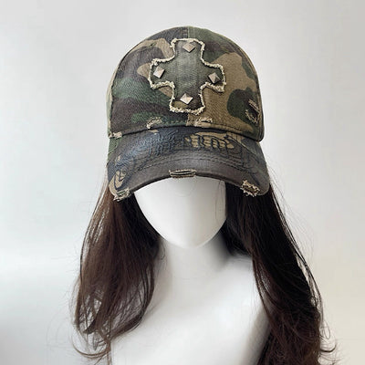 【8/8新作】Cross front design street style cap  HL3179