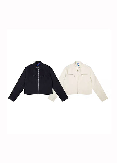 [TR BRUSHSHIFT] Short sleeve tuck design regular jacket TB0027