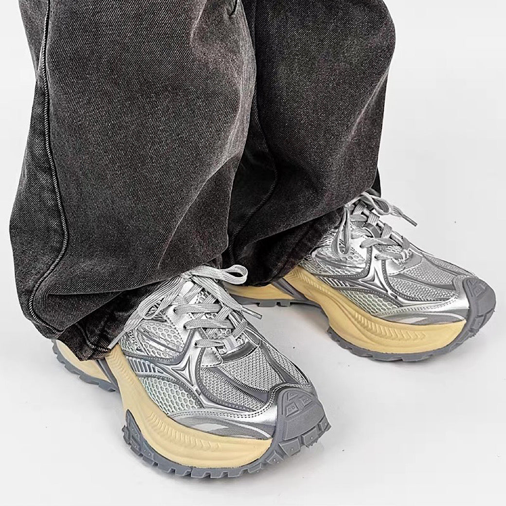 【8/8新作】Dinosaur special sole design thick-soled sporty casual shoes  HL3183