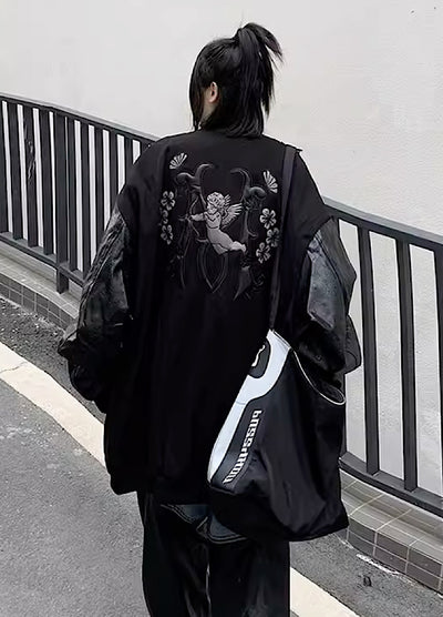 【CEDY】Back print sukajan style design jacket  CD0028