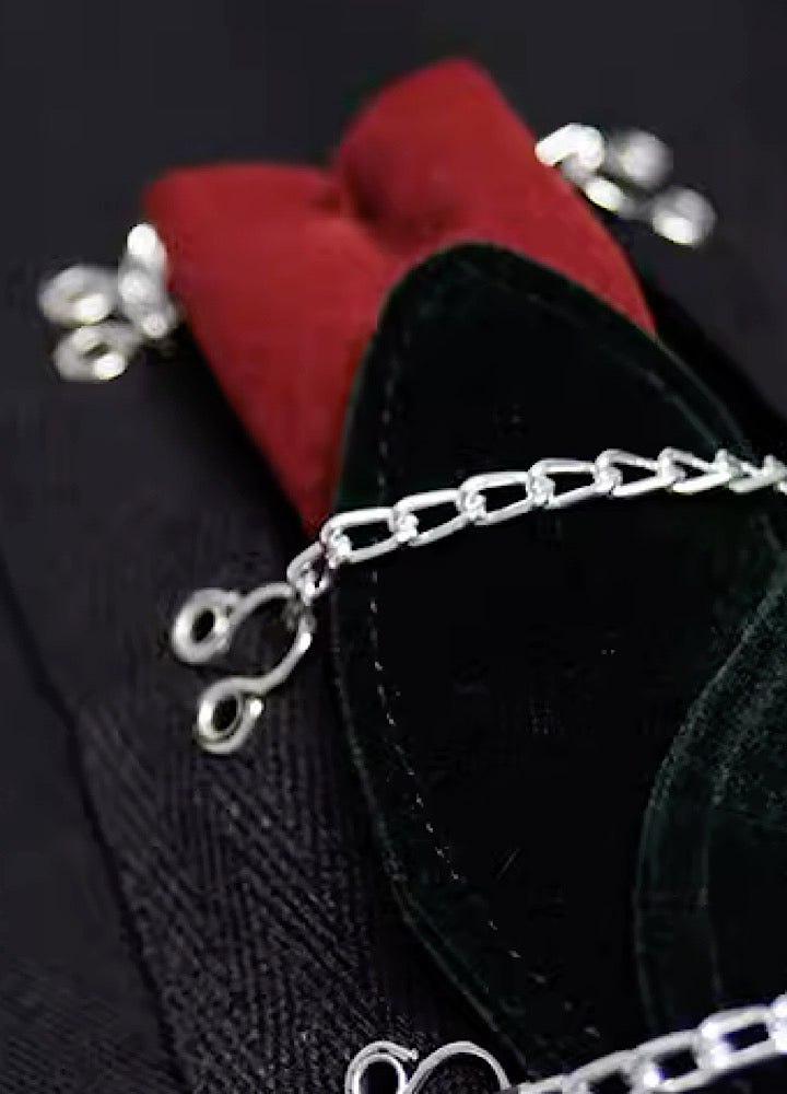 【CHICSKY】Chain suture mode tick subculture straight pants  CH0012