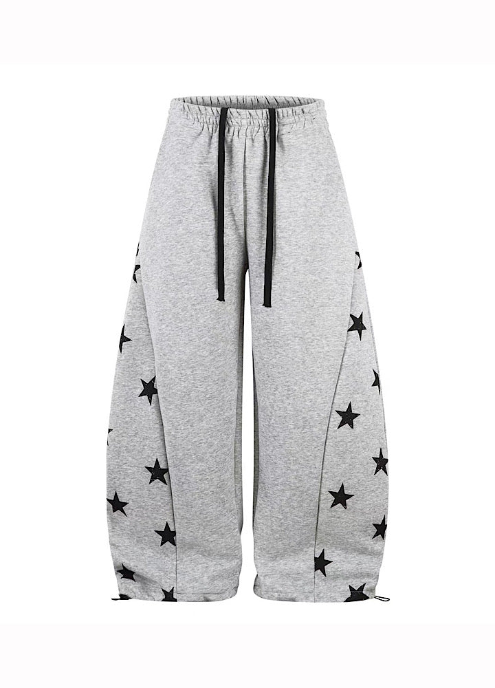 【Blacklists】Side random star design casual sweatpants  BL0069