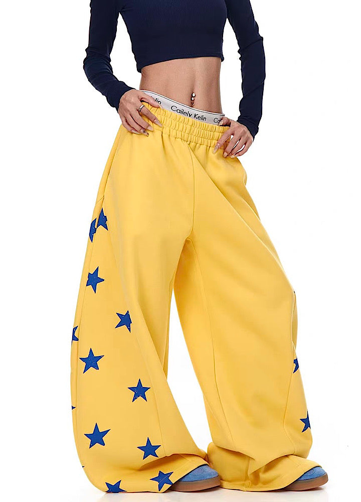 【Blacklists】Side random star design casual sweatpants  BL0069