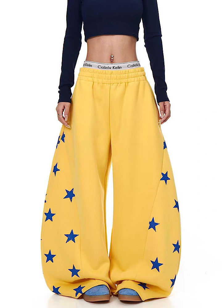 【Blacklists】Side random star design casual sweatpants  BL0069