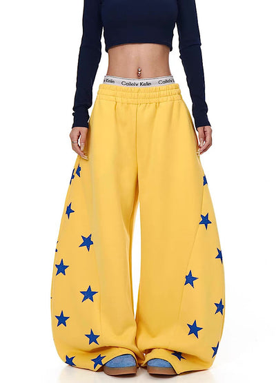 【Blacklists】Side random star design casual sweatpants  BL0069