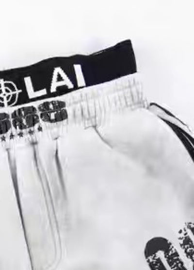 【Blacklists】Monotone base initial design side line washed sweatpants  BL0072