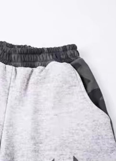 【Blacklists】Design Gray Camouflage Point Star Pattern Sweatpants  BL0073