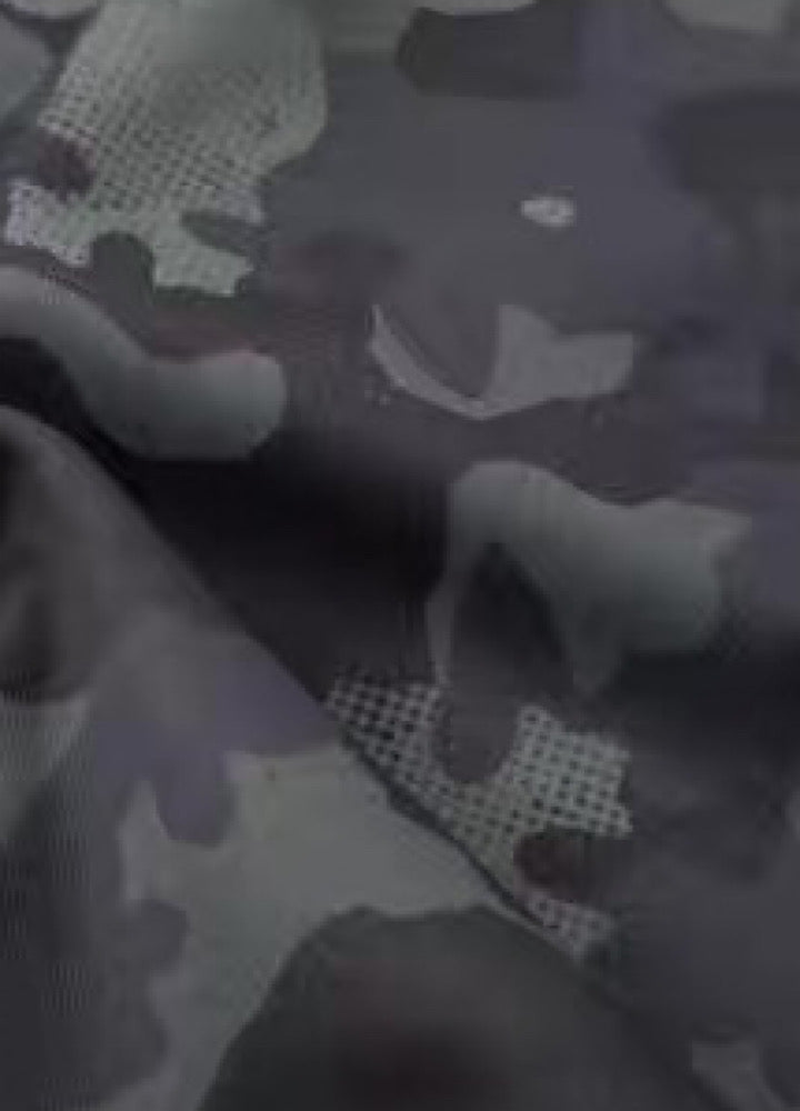 【Blacklists】Design Gray Camouflage Point Star Pattern Sweatpants  BL0073