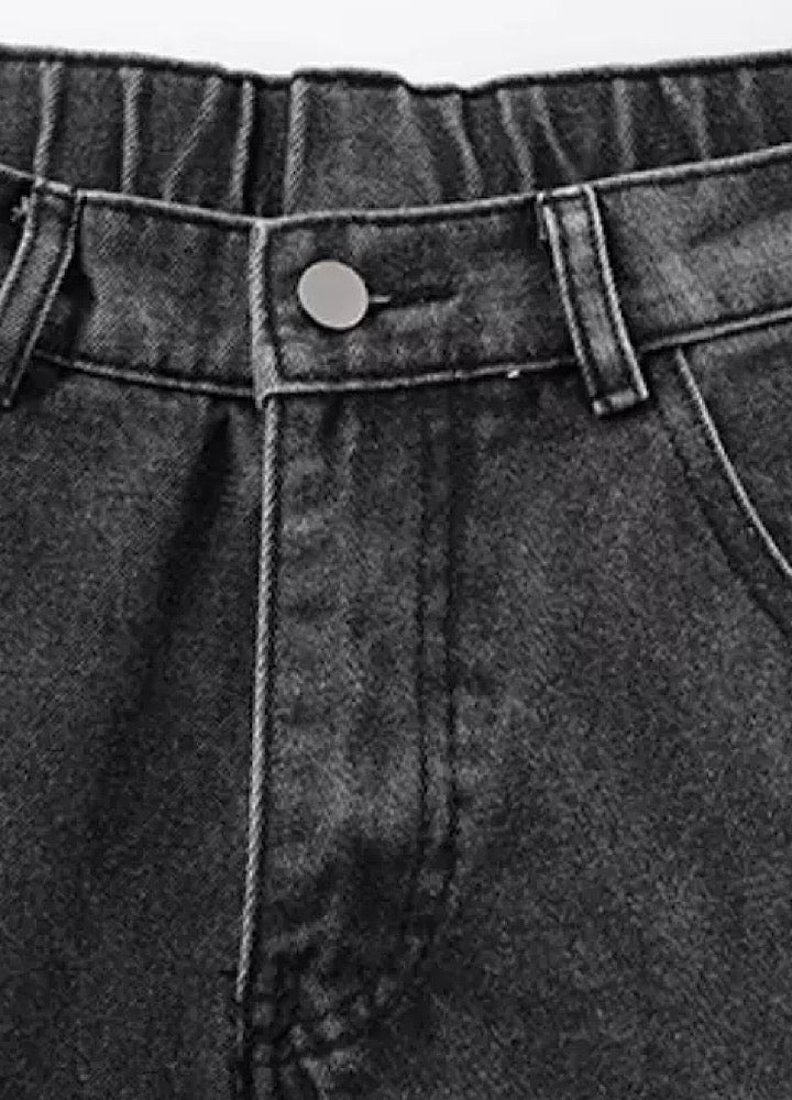 【TR BRUSHSHIFT】Multi-pocket washed cargo denim pants  TB0062