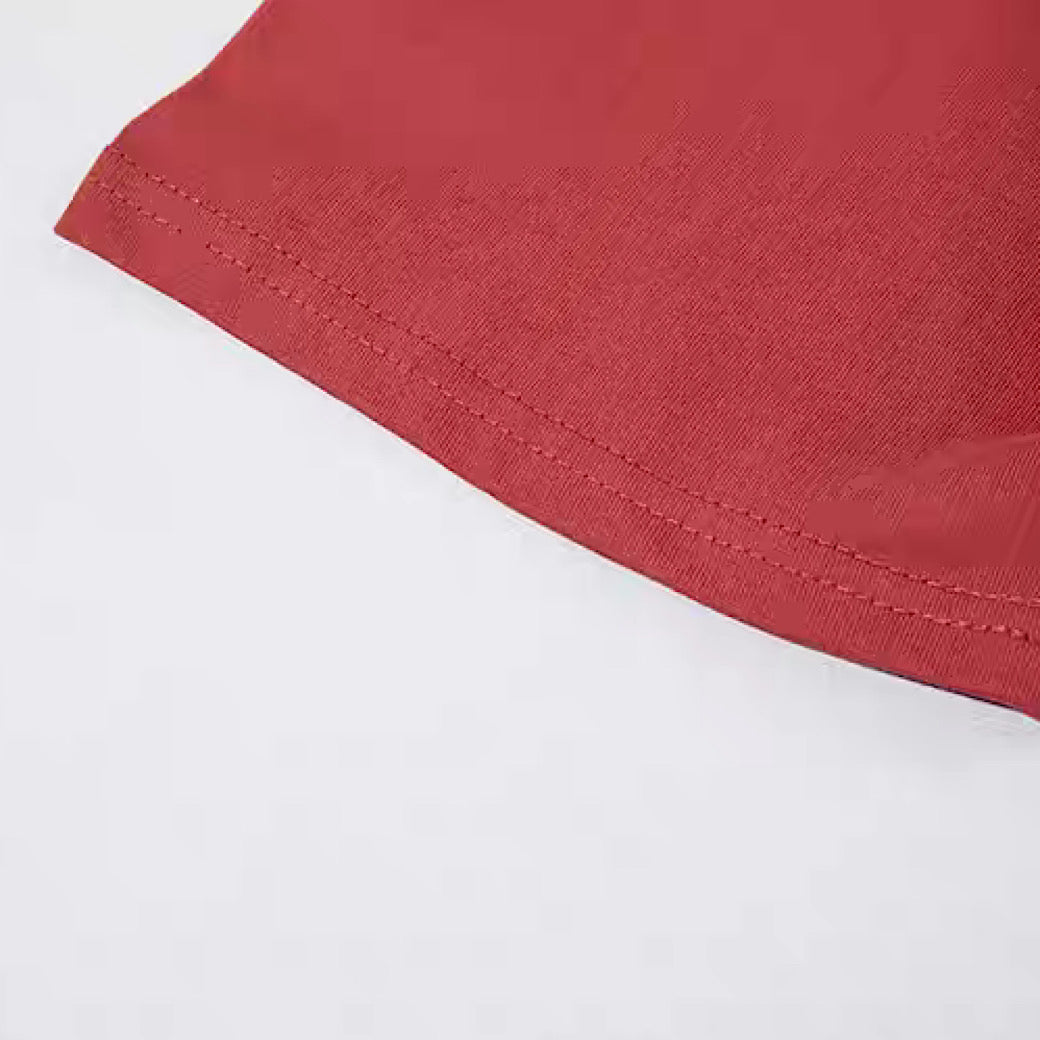 【NIHAOHAO】Monotone base dark subculture color over short sleeve T-shirt  NH0220