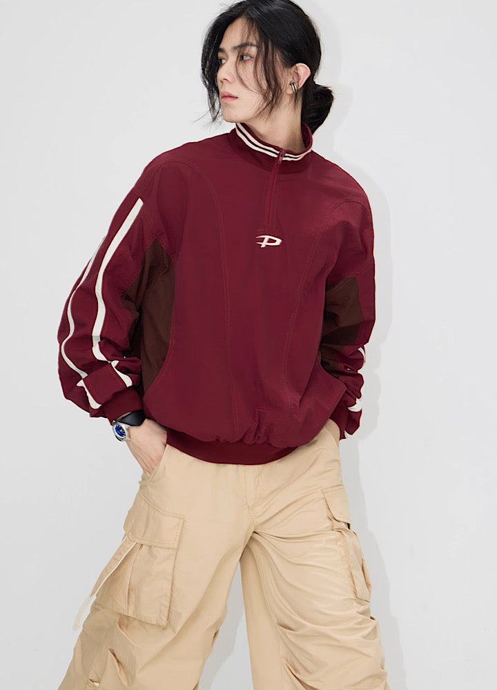 【People Style】Fleece material sporty fiber design jacket outerwear  PS0011