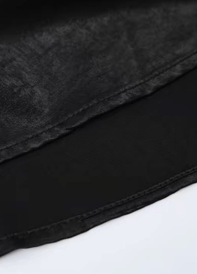 [ANNX] Collar moon design over silhouette shirt AN0006