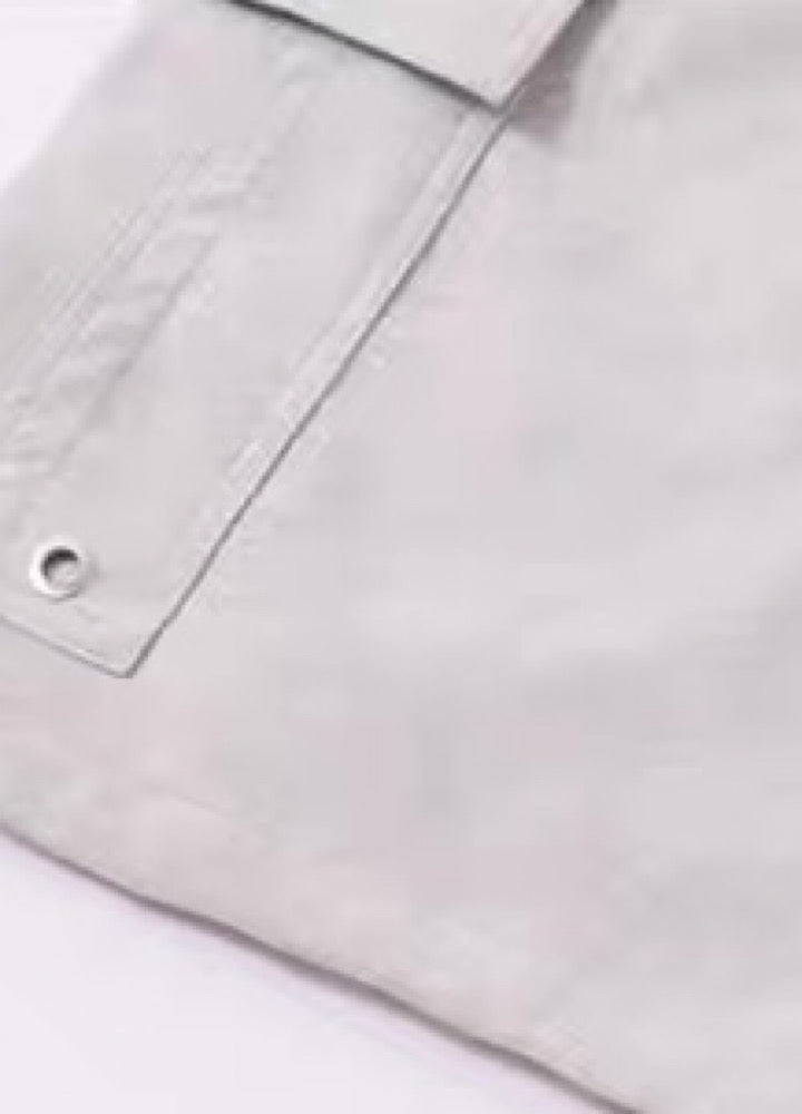 【TR BRUSHSHIFT】Silver patch point wide silhouette cargo pants  TB0068