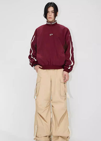 [People Style] Fleece material sporty fiber design jacket outerwear PS0011