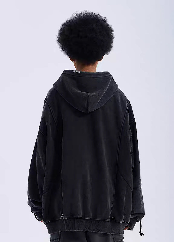 【A SQUARE ROOT】Big Silhouette Urgant Blood Hoodie  AR0022