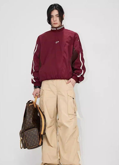 [People Style] Fleece material sporty fiber design jacket outerwear PS0011