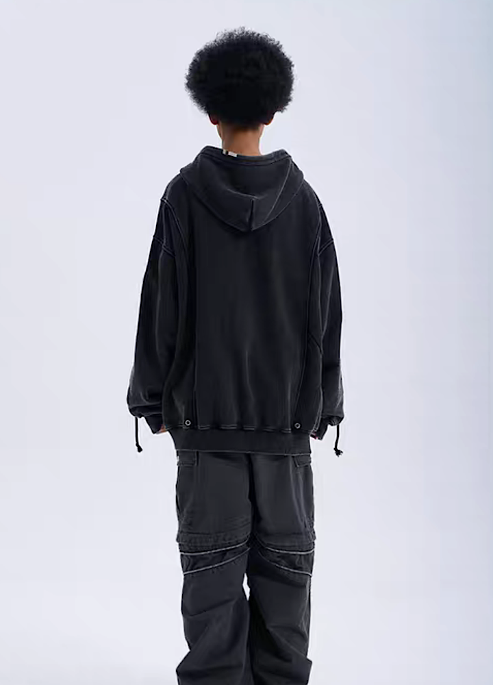 【A SQUARE ROOT】Big Silhouette Urgant Blood Hoodie  AR0022