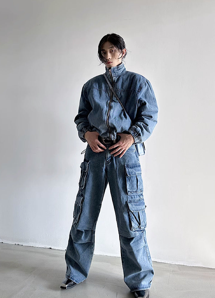 VERY FEWEST ダークデニム ワイドパンツ VERY FEWEST ダークデニム ワイドパンツ