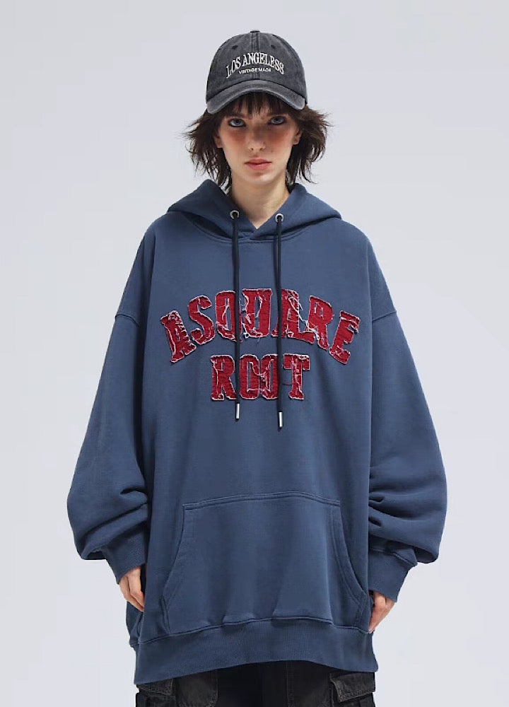 【A SQUARE ROOT】College logo design initial hoodie  AR0024