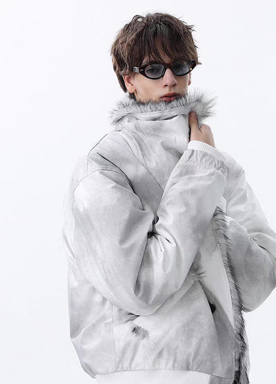 【MR nearly】Random wash double button fleece lined jacket outerwear  MR0167