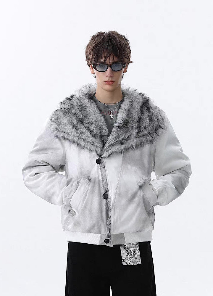 【MR nearly】Random wash double button fleece lined jacket outerwear  MR0167