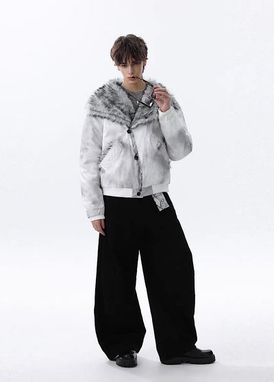 【MR nearly】Random wash double button fleece lined jacket outerwear  MR0167