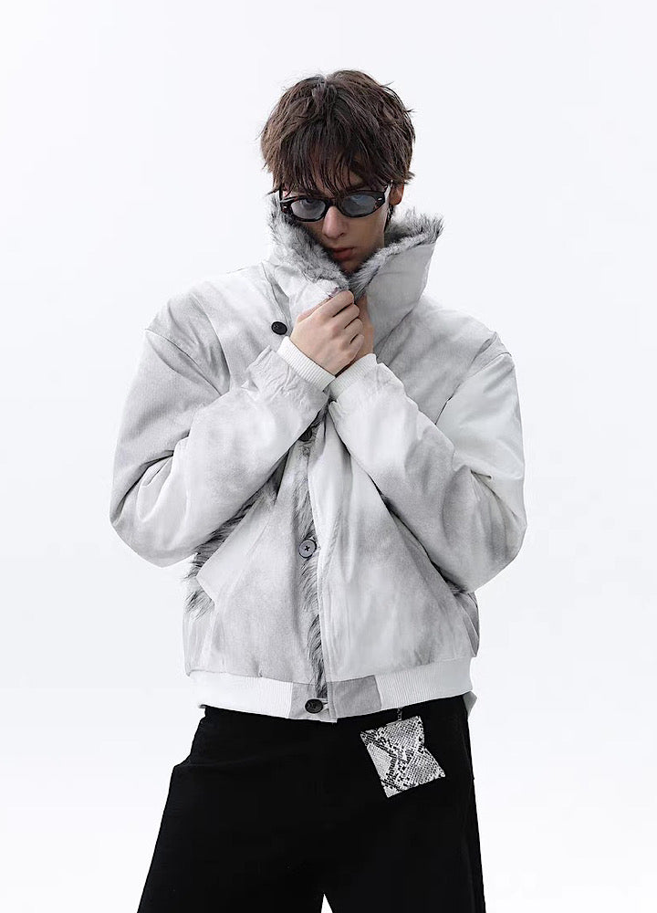 【MR nearly】Random wash double button fleece lined jacket outerwear  MR0167