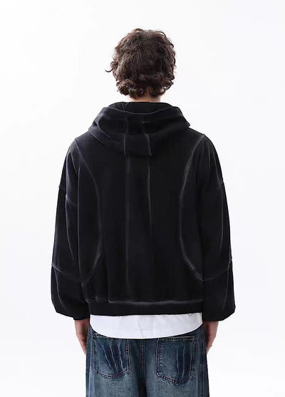 【MR nearly】Full wash line design full zip over hoodie  MR0169