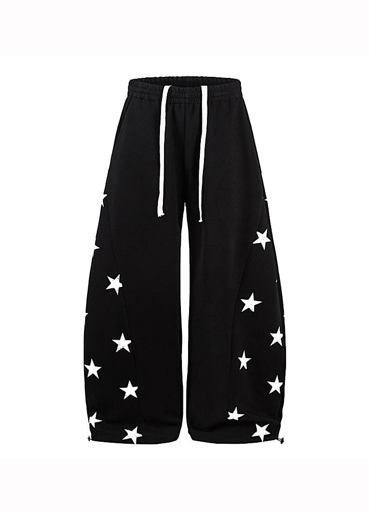 【Blacklists】Side random star design casual sweatpants  BL0069