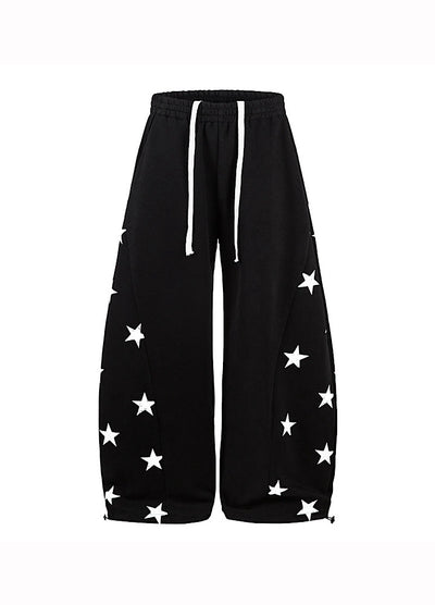 【Blacklists】Side random star design casual sweatpants  BL0069