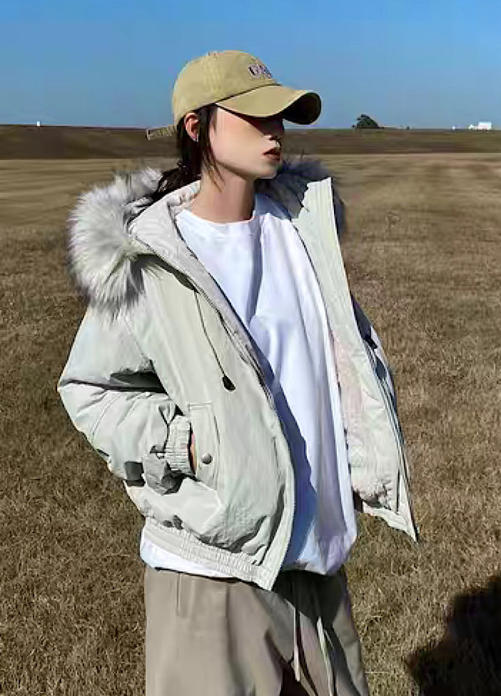 Apocket] y2k style fiqe fur design jacket outerwear AK0014 – HI-LANDER