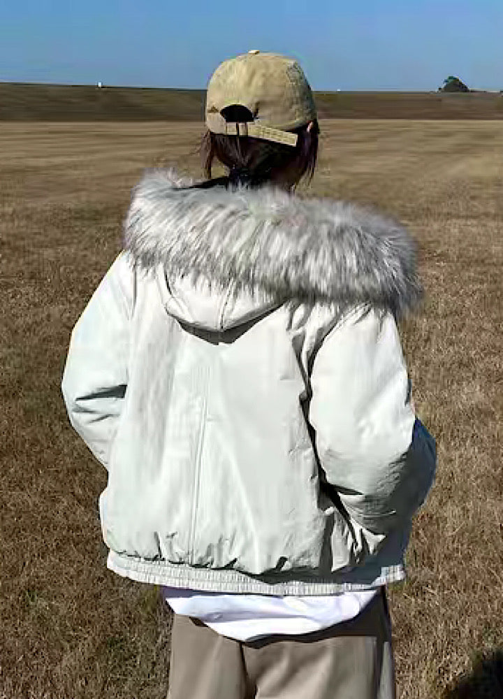 【Apocket】y2k style fiqe fur design jacket outerwear  AK0014
