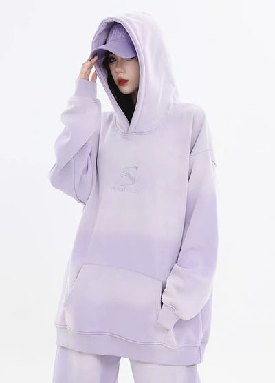 【INS】Gradient trend color loose overment hoodie  IN0033