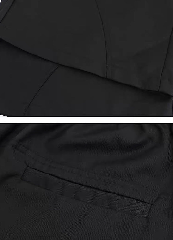[CUIBUJU] Cut-out silhouette super wide straight pants CB0036