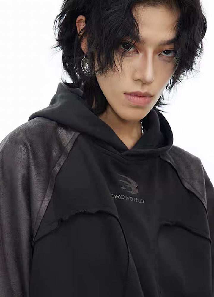 【0-CROWORLD】Multi-gimmick design mode street hoodie  CR0069