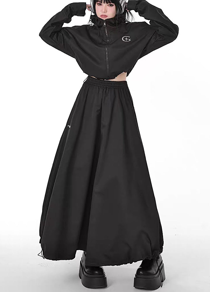 【YUBABY】Normalized tightening design balloon silhouette skirt  YU0018
