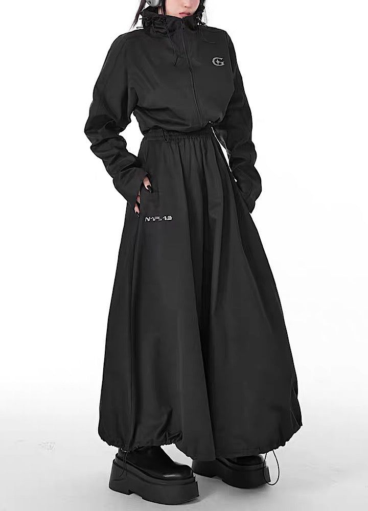 【YUBABY】Normalized tightening design balloon silhouette skirt  YU0018