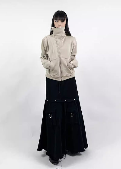 【Rouge】2way reversible design gimmick skirt pants  RG0007