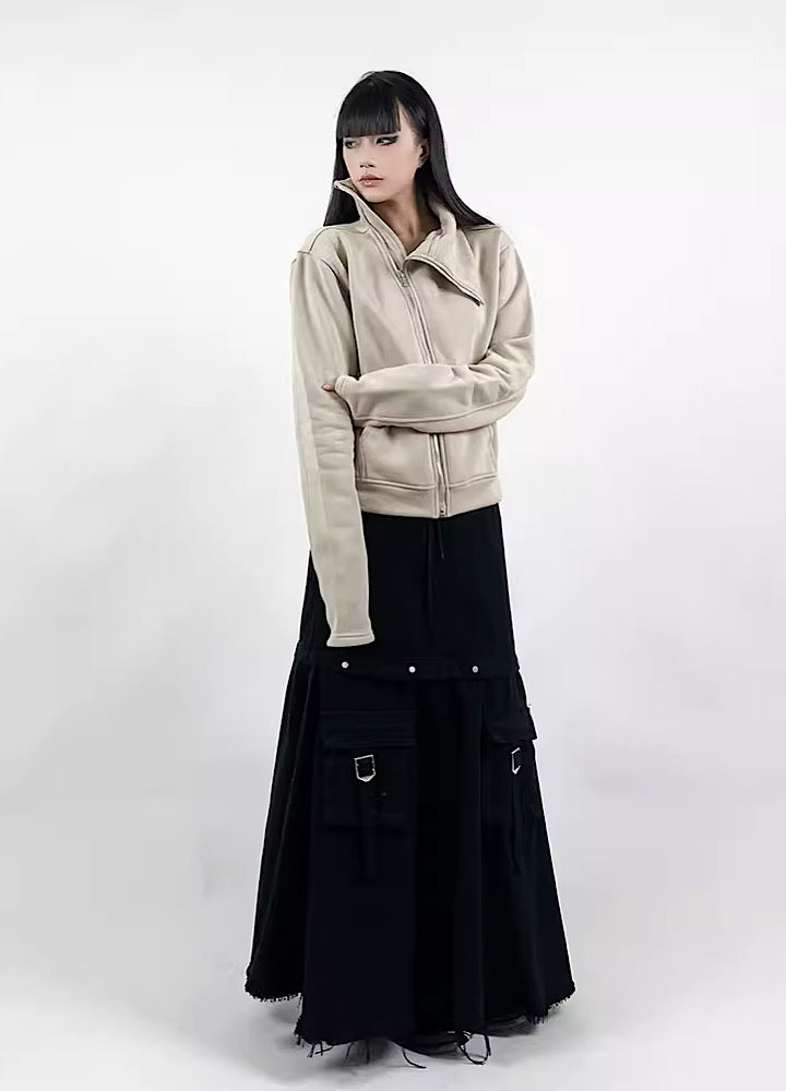 【Rouge】2way reversible design gimmick skirt pants  RG0007