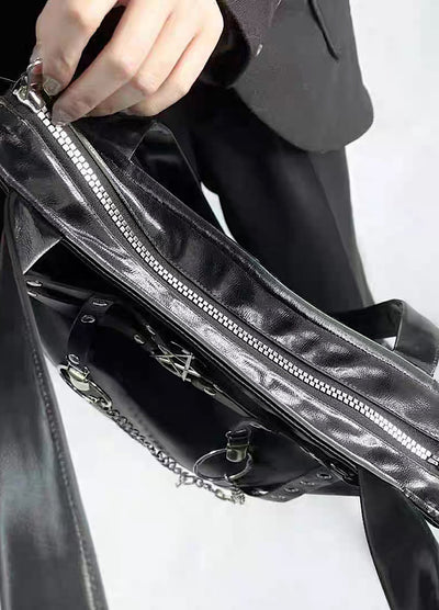 [BROKEN bone] Leather full metal design chain classic bag BB0004