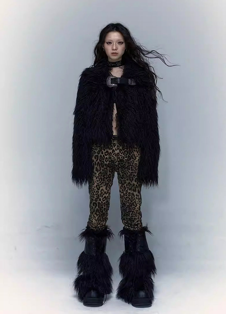 【NO ROMANCE】Faux fur design noble style in-a-glade jacket  NR0006
