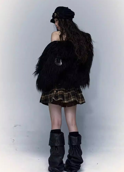 【NO ROMANCE】Faux fur design noble style in-a-glade jacket  NR0006
