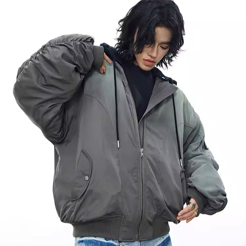【0-CROWORLD】Slight gradation color cargo rise street jacket  CR0054